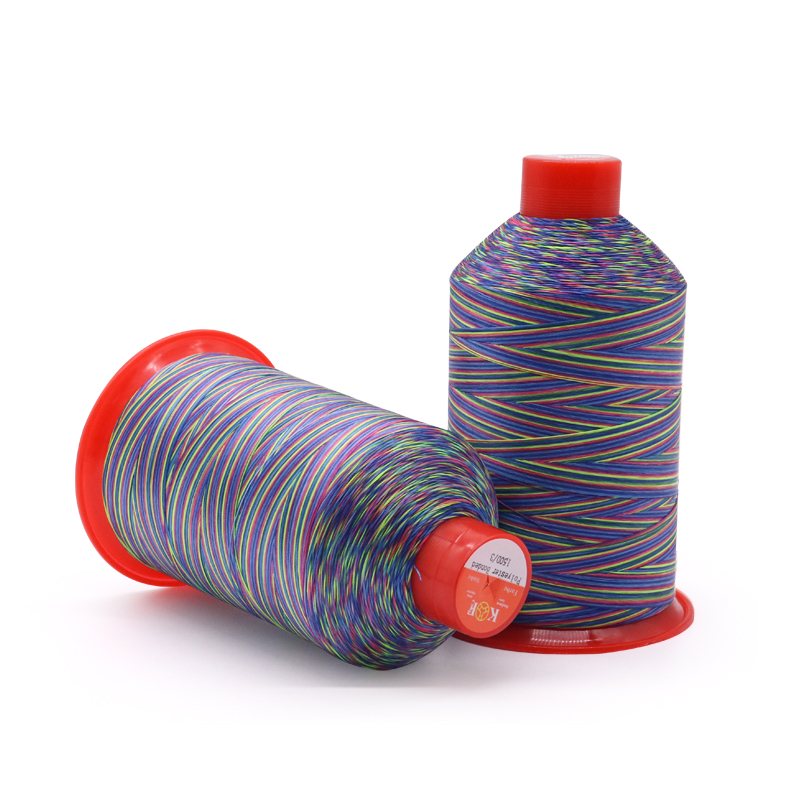 Customized Multicolor 150D/3 Tex45 Pattern Nylon Bonded Thread 250g High Tenacity