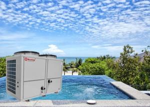 China Meeting commercial air source swim pool heat pump water heater for heating pool water 380V/50Hz/60Hz factory