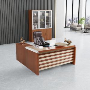 China L Shape Office Desk For Office Furniture Acrylic Solid Surface High Glossy Finishing factory