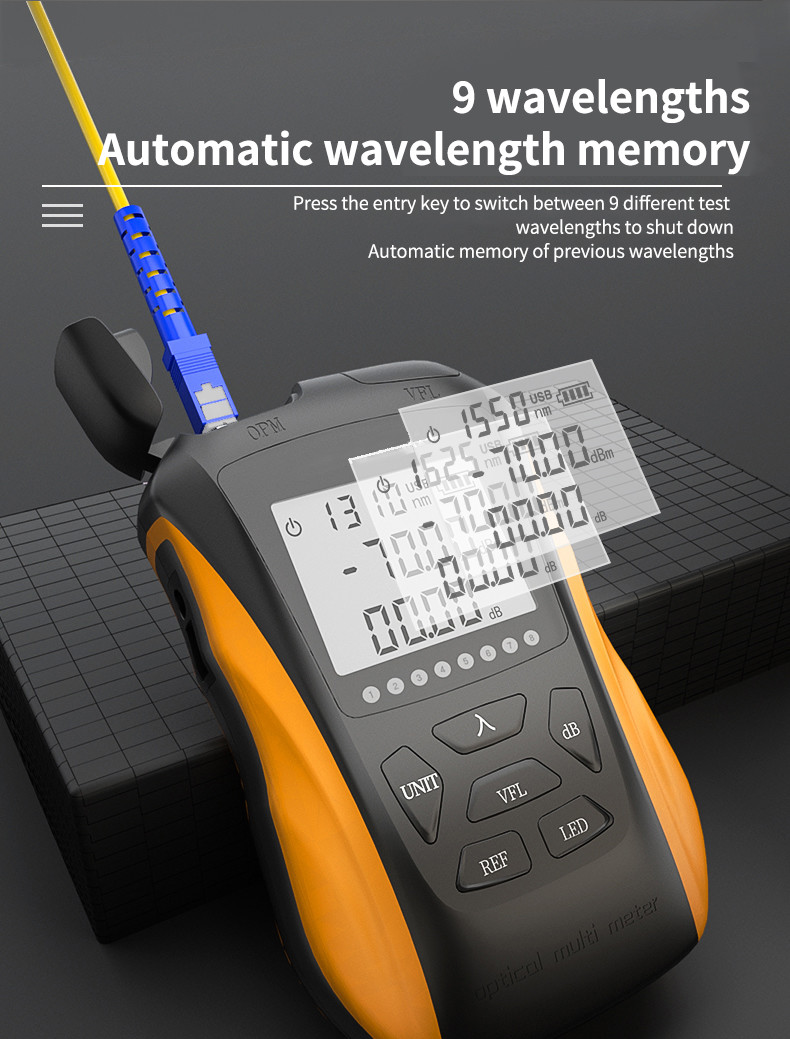 1625nm 15mw Optical Power Meter Multifunction