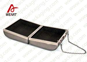 China Grey Cardboard Gift Contanier Customized Paper Box Flat Tape Rope factory