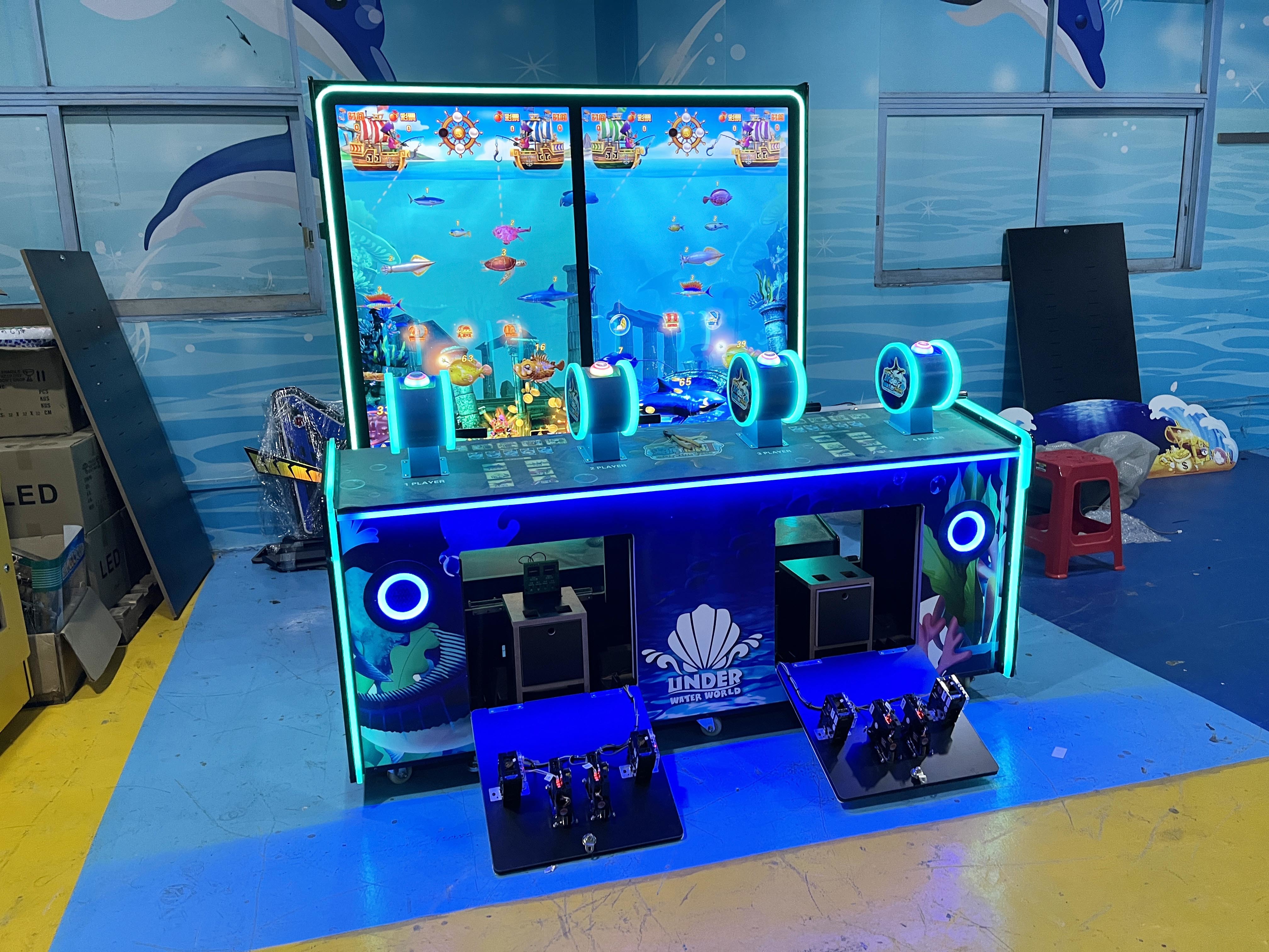 Elevate Your Gaming Experience Coin Operated 65LCD Fishing Redemption Game Machine With Our Go Fish Lottery Video Game Machine