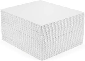 China 10''X8'' Pure Cotton Blank Canvas Panel Board 24 Pack 3mm Thickness factory