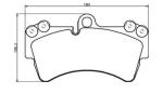 Auto Brake Pads For VW VOLKSWAGEN OEM 04-10 Touareg Front 7L0698151R