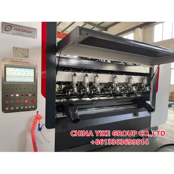 Speed 250m/Min 2500mm Servo Type Thin Blade Slitter Scorer Corrugated Paperboard Machine From YIKE GROUP