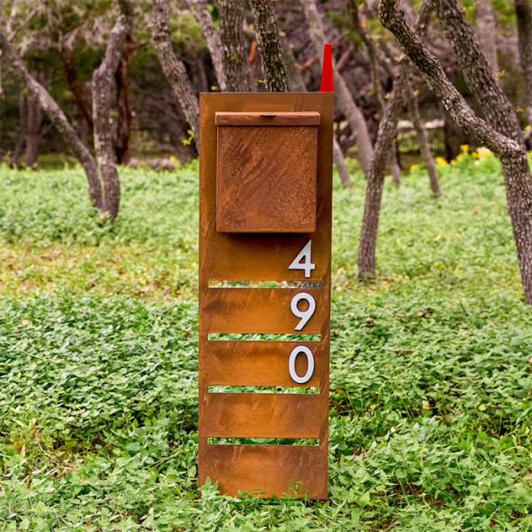 outdoor material Authentic Outdoor Antique Mailbox Beautiful Look Apartment
