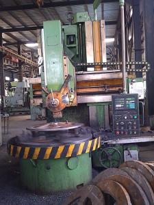 China Screw Propeller Manual Vertical Lathe / Single Column Vertical Turning Lathe on sale China Screw Propeller Manual Vertical Lathe / Single Column Vertical Turning Lathe on sale