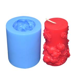 China Customized Silicone Candle Mold Sustainable Disposable 3D Candle Moulds factory