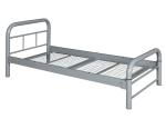 Powder Coating Surface L1900*W900 Metal Single Bed