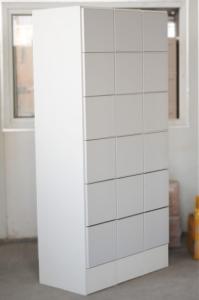 China Six Tier White Storage Locker Anti - Odor H2000 × W933 × D470mm Heat Resistant factory