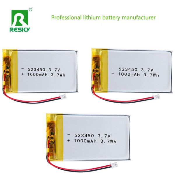Power Lithium battery Cell 523450 3.7v 1000mAh 3.7Wh Rechargeable Li Polymer Battery