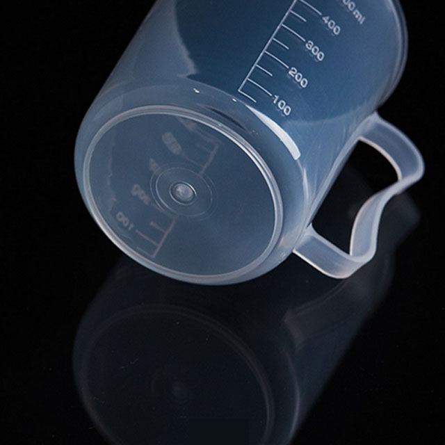 PP Liquid Plastic Graduated Measuring Cups with Pitcher Handles 250ml 500ml (Pack of 6)