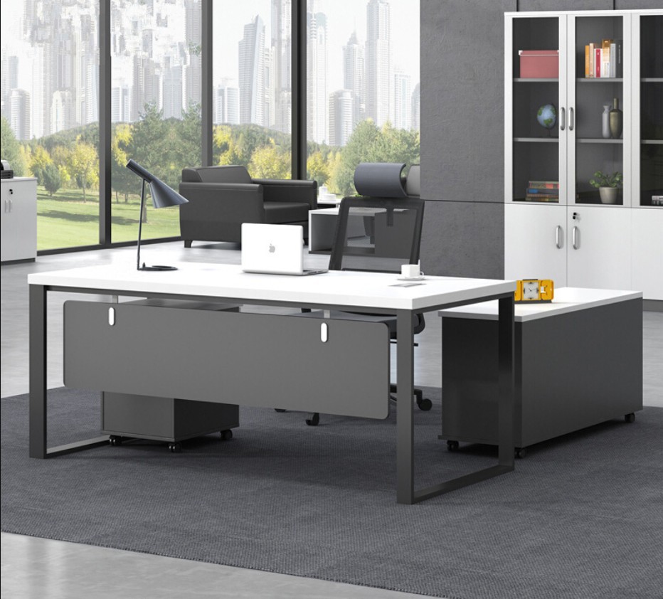 One Container L-Shaped Home Executive Office Computer Desk OEM