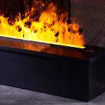 Steel Material Led Electric Fireplace for Water Vapor Fireplace in Rectangular