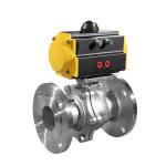 2 Inch Stainless Steel Pneumatic Flanged Actuator Ball Valve with Welding