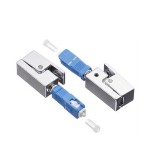 China Square Round FTTH Fiber Connector Adapters Simplex Coupler Single Mode factory