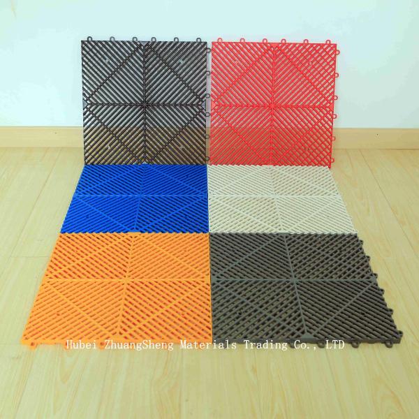 1.8mm Plastic Permeable Floor / Car Wash Grille Floor / Corrugated Plastic Floor