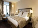 Guinea new hotel room furniture of Leather headboard bed with fabric chair and