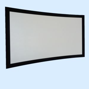 8cm Frame Curved Projection Screens With Black Velvet / 3D Screen Projector
