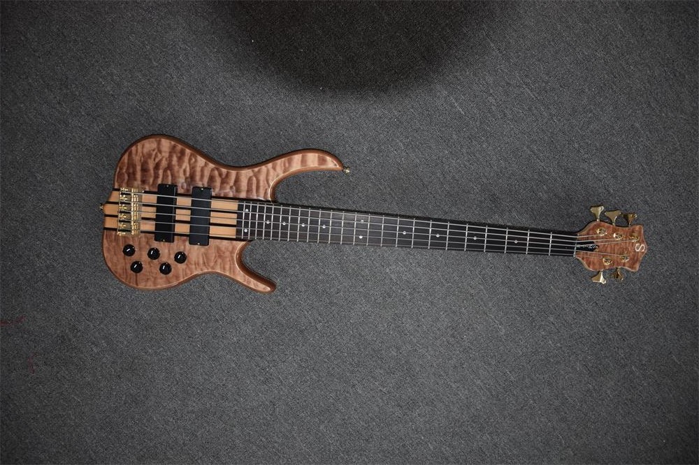 5 string bass guitar Smith bass bass Bolt on neck Custom for buyer with maple neck and black inlay