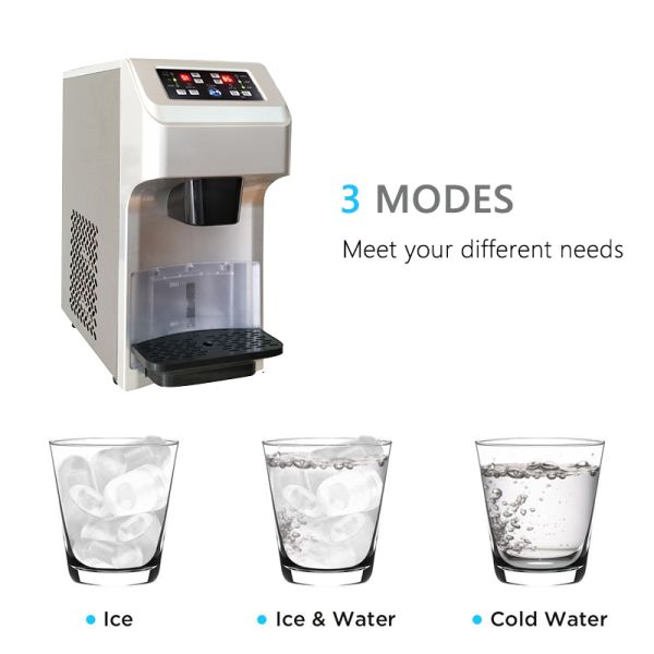 Commercial and Home Ice Maker Machine 22ice Bullet Nugget Ice Block Making Machine with Easy Push Button Control Panel