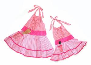 China Parent Child Pink Cute Polyester Kitchen Cooking Apron factory