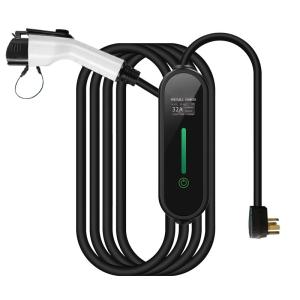 China 32A Portable Ev Car Charger LCD 1.3-Inch Display Screen Home New Energy Charging Gun factory