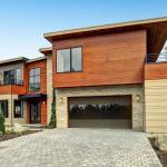 Aluminum Frame Door and Frosted Glass Villa Automatic Garage Door