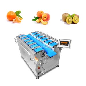 40BPM 10 Head 14 Head Fruit Multihead Weigher Tangerine Orange Belt Conveyer