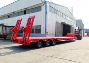 China Low Bed ADR Standard 3 Axles Drop Deck Trailer factory