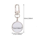 Blank Round And Heart Shape Sublimation Key Ring Bag Hanging Ornaments