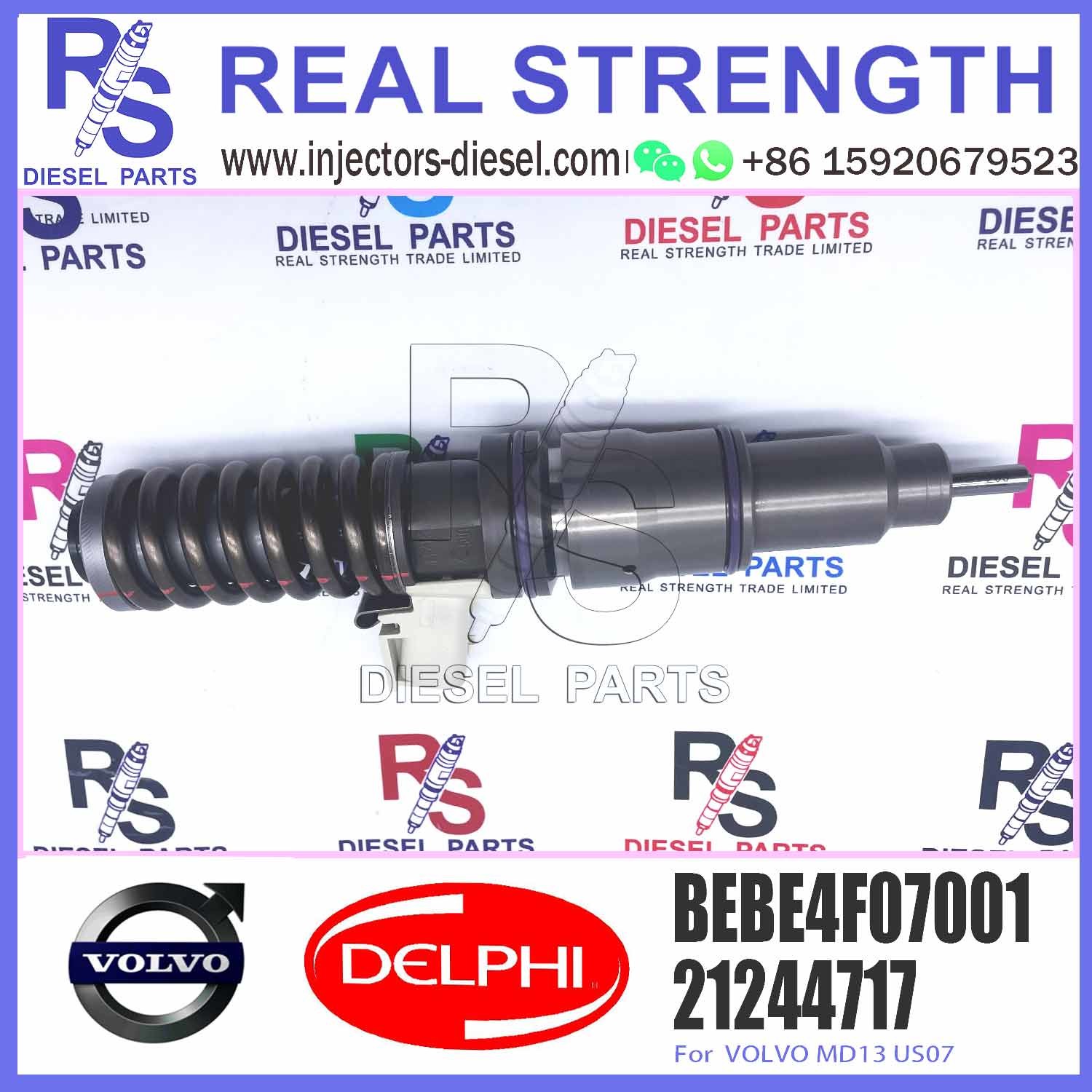 New Diesel Fuel Injector 21244717 BEBE4F07001 for V-O-L-V D13 21244717 21458369 22499124 22717954
