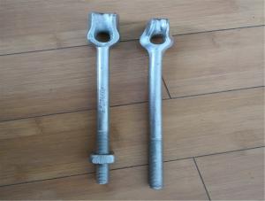China Hot Dipped Galvanized Earth Ground Anchor Rod Single Thimble Eye CE Certification factory