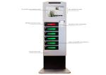 Floor Standing I5 8G LCD Digital Signage 36pcs 48pcs Phone Charging Station