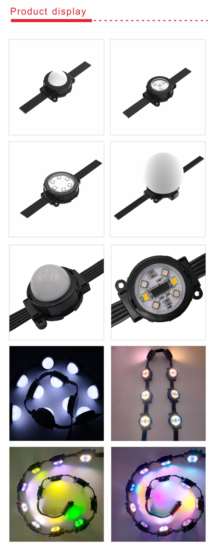 Factory Waterproof Profile DC24V LED point light park landscape lighting