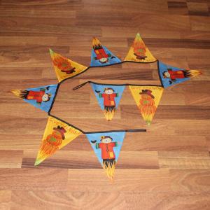 China Fall Harvest Triangle Flag Bunting Scarecrow factory