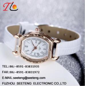 China WHOLESALE PU STRAP AND CASE QUARTZ WATCHES CLASSICAL LADIES WATCH factory