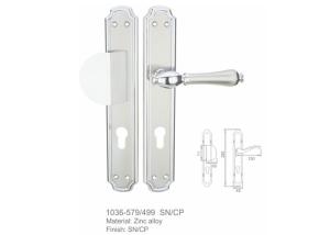 China Antique Copper Zinc Alloy Door Handle Iran Style Stainless Steel Lock Body factory