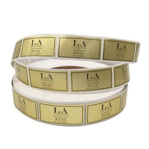 China Gold Foil Self Adhesive Peel Off Private Tamper Seal Stickers Roll factory