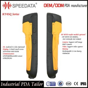 Waterproof IP65 Integrated HF Handheld Rfid Reader Mobile with Multiple