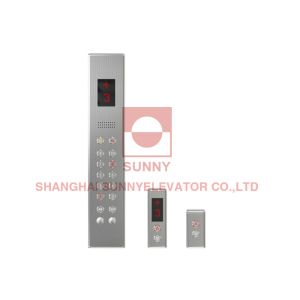 China Ensuring Safety Titanium Plating Elevator COP And LOP For Elevator Systems factory