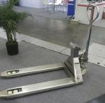 Mobile Hand Pallet Jack With Weight Scale 5500 Lb Stainless Steel Material