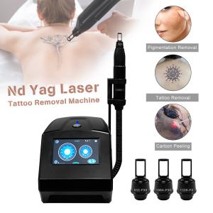 China Portbale Nd Yag Laser Tattoo Removal Carbon Peeling Machine Skin Whitening Device factory