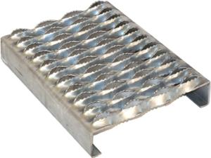 China Perforated Grip Strut Anti Slip Metal Stair Treads For Workway Platform / Vehicle Steps factory
