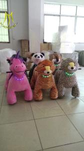 China Hansel shopping mall plush walking indoor rides animal electric scooters factory