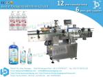 Double sides sticker on flat bottle automatic labeling machine