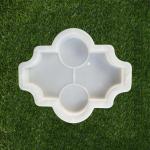 Concrete Interlocking Plastic Paver Mould , 800-1000 Times Paver Stone Molds