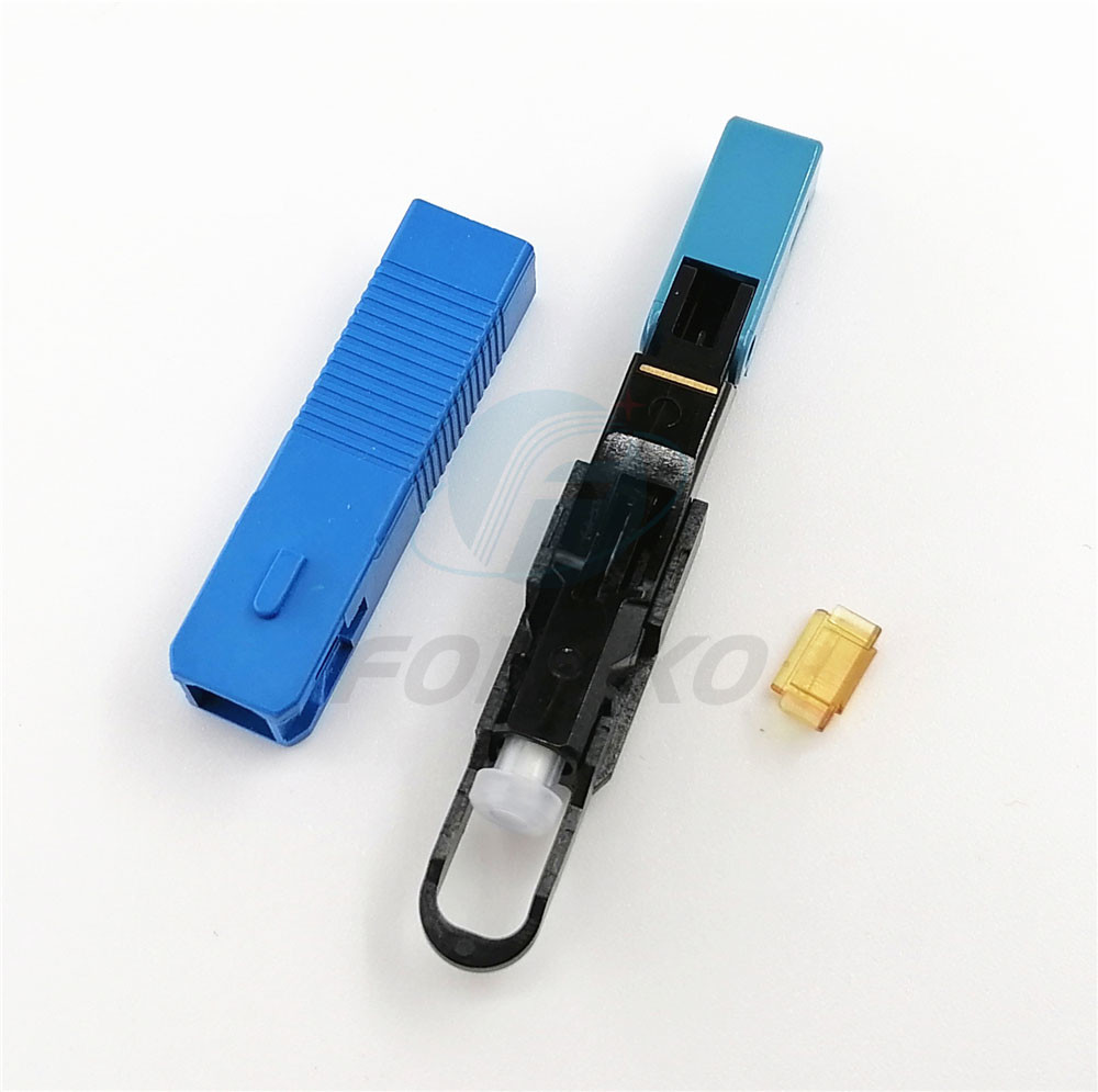 OEM multimode Fiber Optic Fast Connector Sc Upc for FTTH Communication FKSU017
