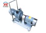 Movable Stainless Steel Lobe Pump , Sanitary Positive Displacement Pump