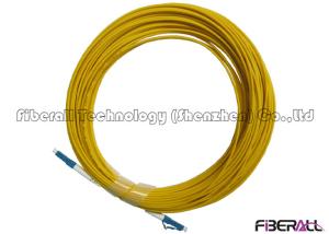 China PC End Face Custom Fiber Optic Cables , LC LC Single Mode Fiber Patch Cable factory
